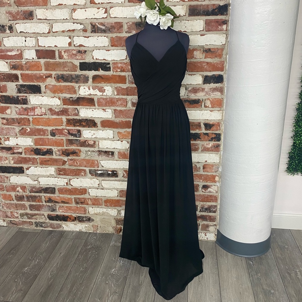 Black Chiffon Bridesmaid dress